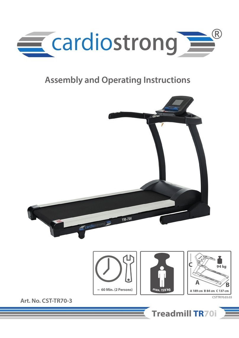 CARDIOSTRONG CST-TR70-3 User manual