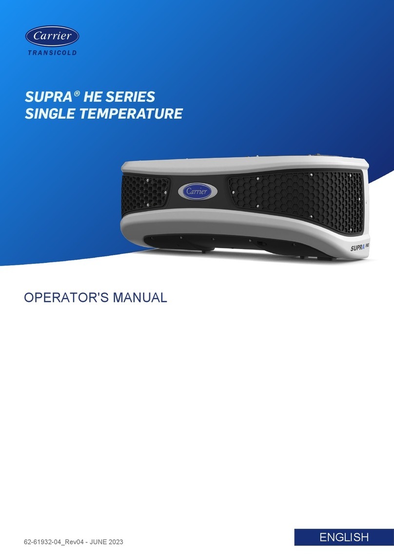 Carrier SUPRA HE Series User manual