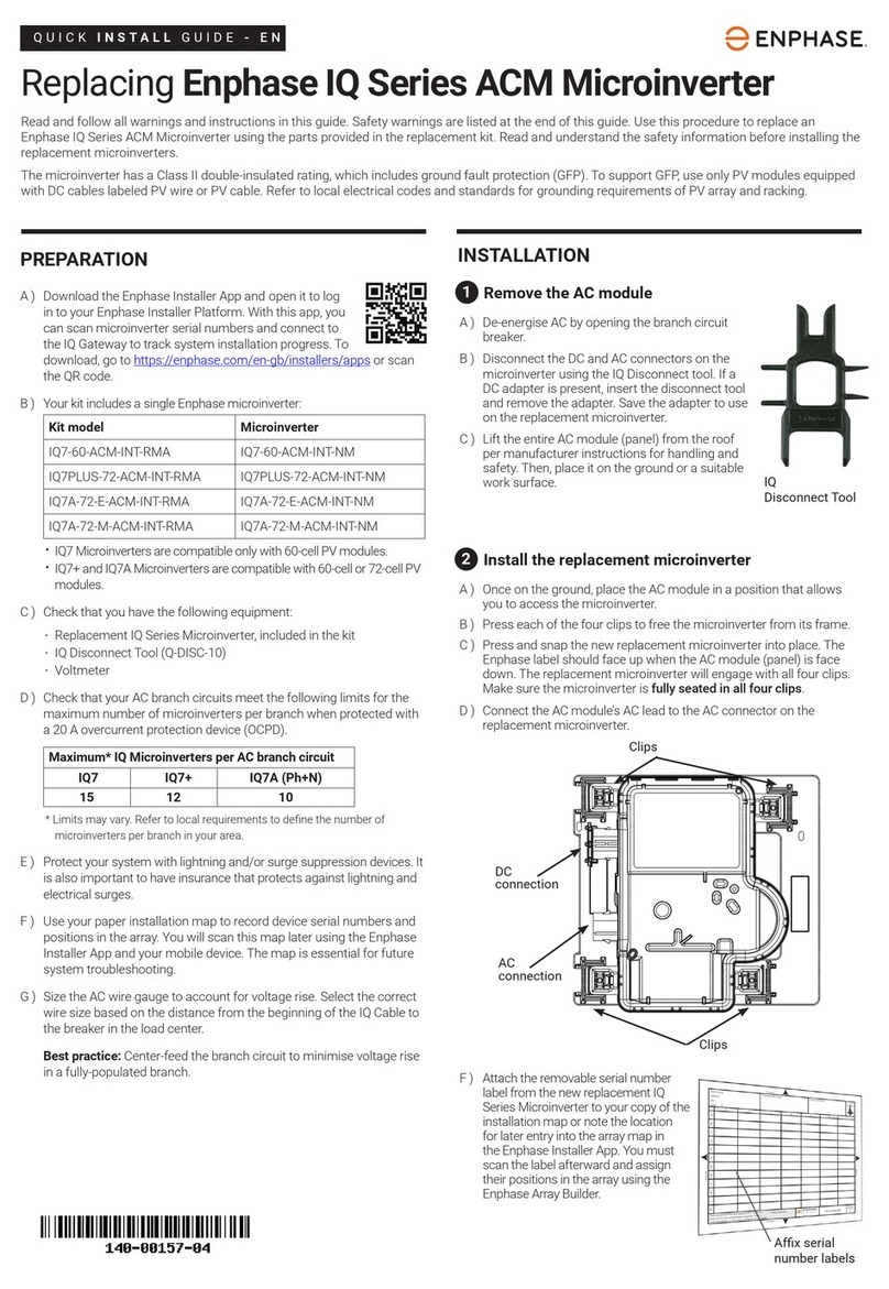 enphase IQ Series Quick install guide