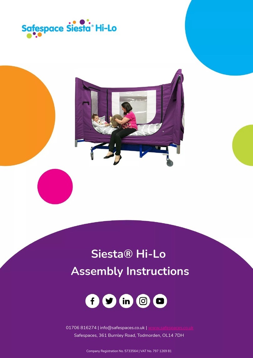 Safespaces Siesta Hi-Lo Assembly instructions