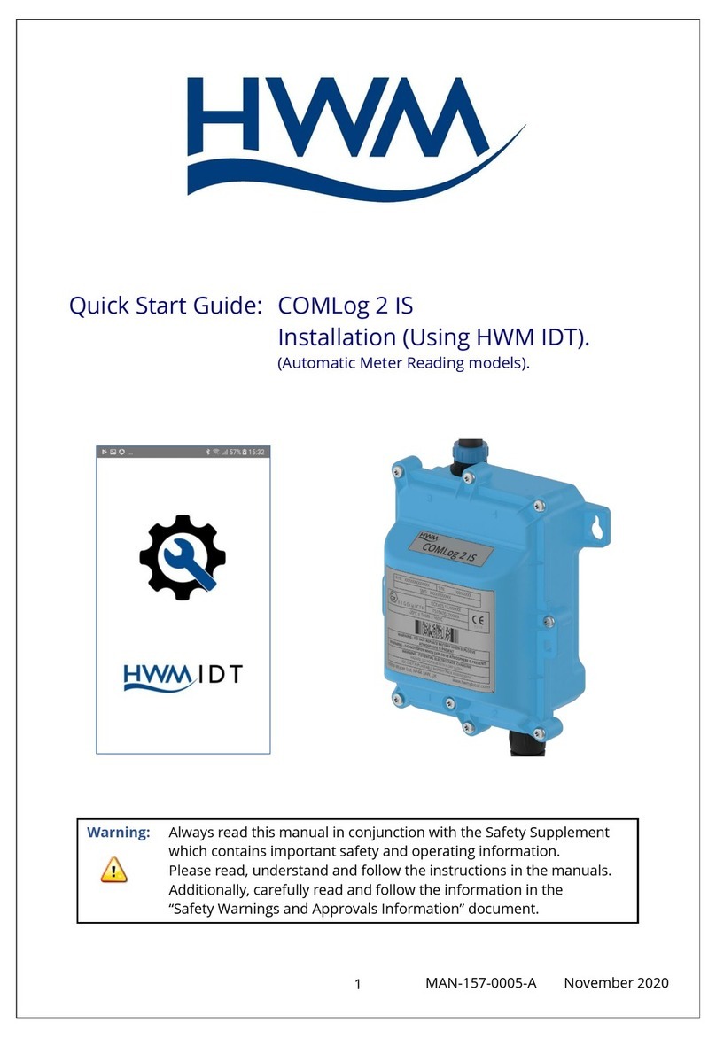 HWM COMLog 2 IS quick start guide
