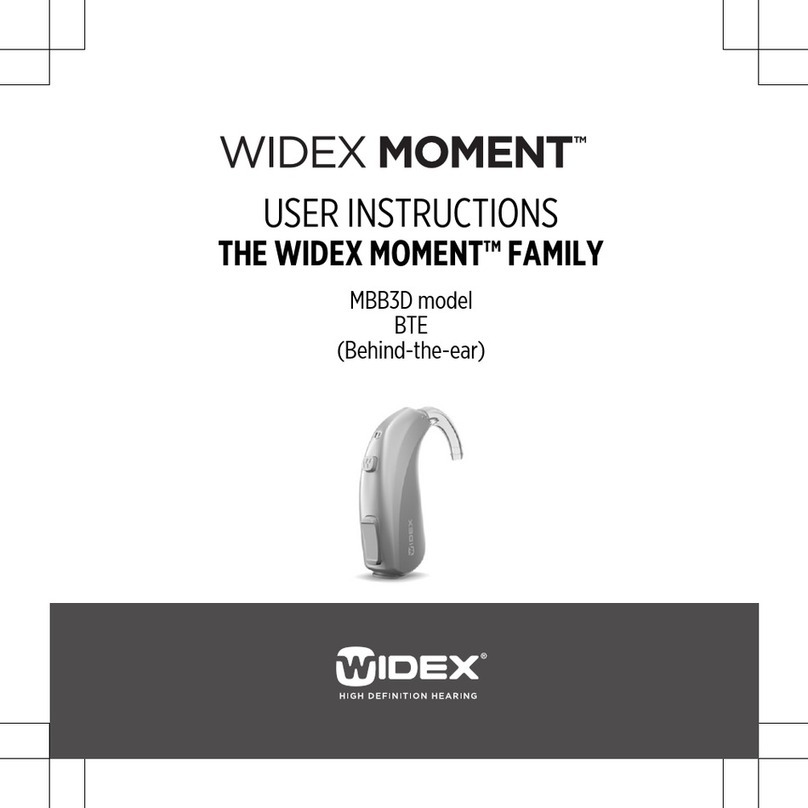 Widex MOMENT MBB3D instructions
