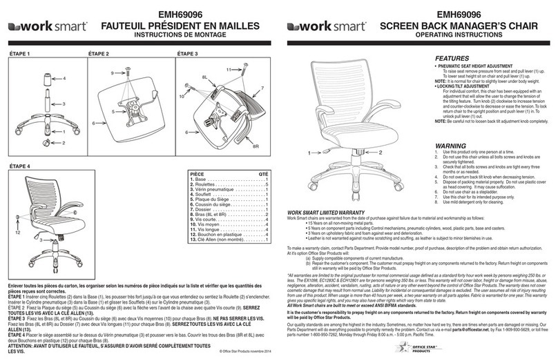 Work Smart EMH69096 User manual
