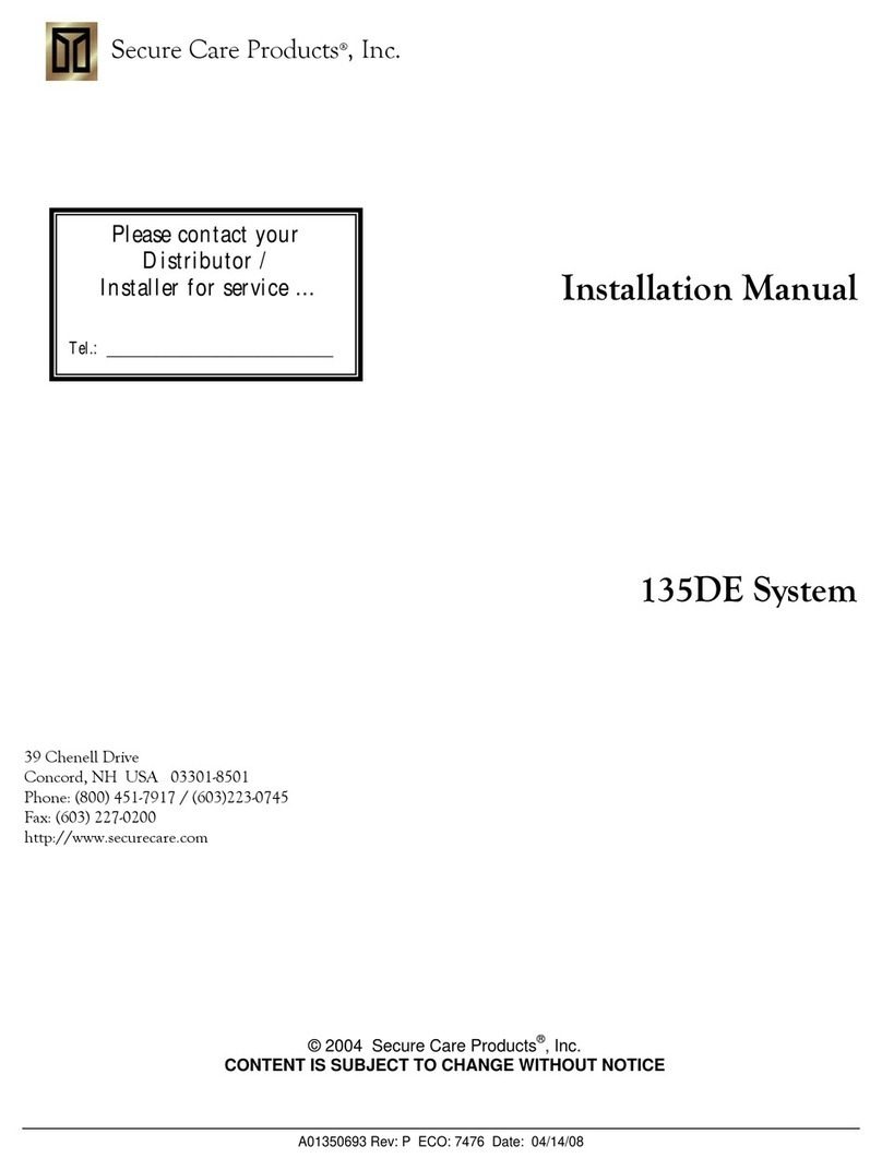 Secure Care 135DE instruction manual