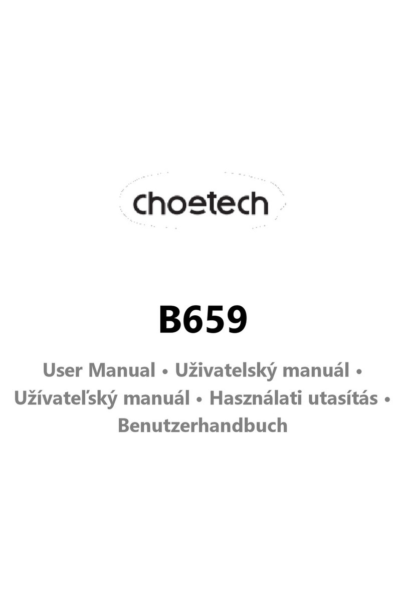 Choetech B659 User manual Choetech B659 User manual