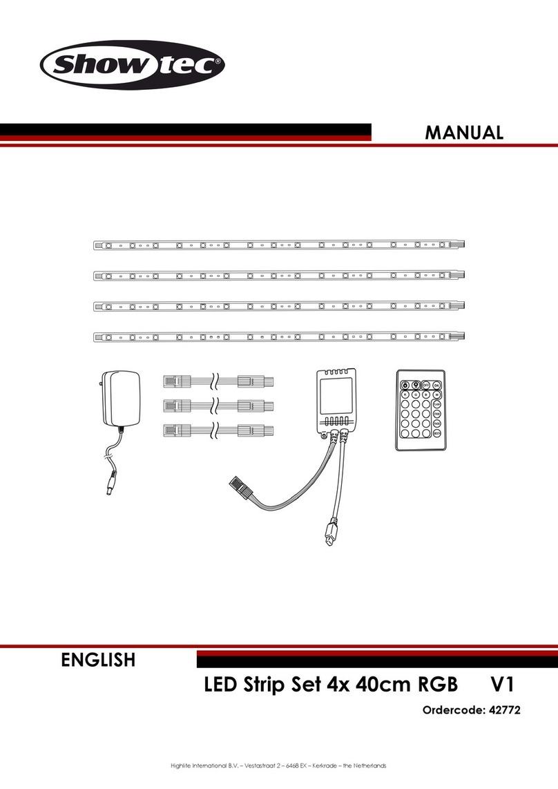 Show Tec LED Strip Set 4x 40cm RGB V1 User manual