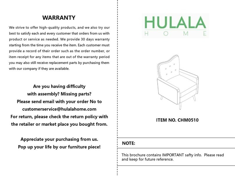 HULALA HOME CHM0510 User manual