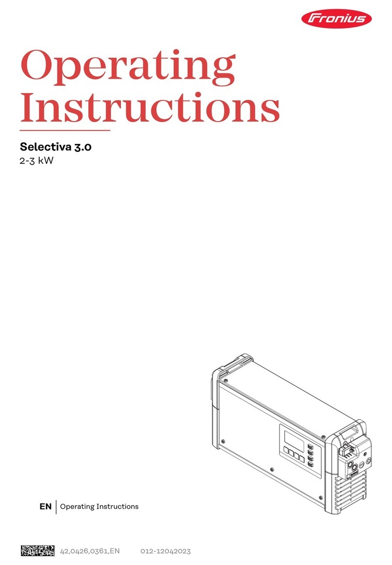FRO­NIUS Selectiva 3.0 User manual