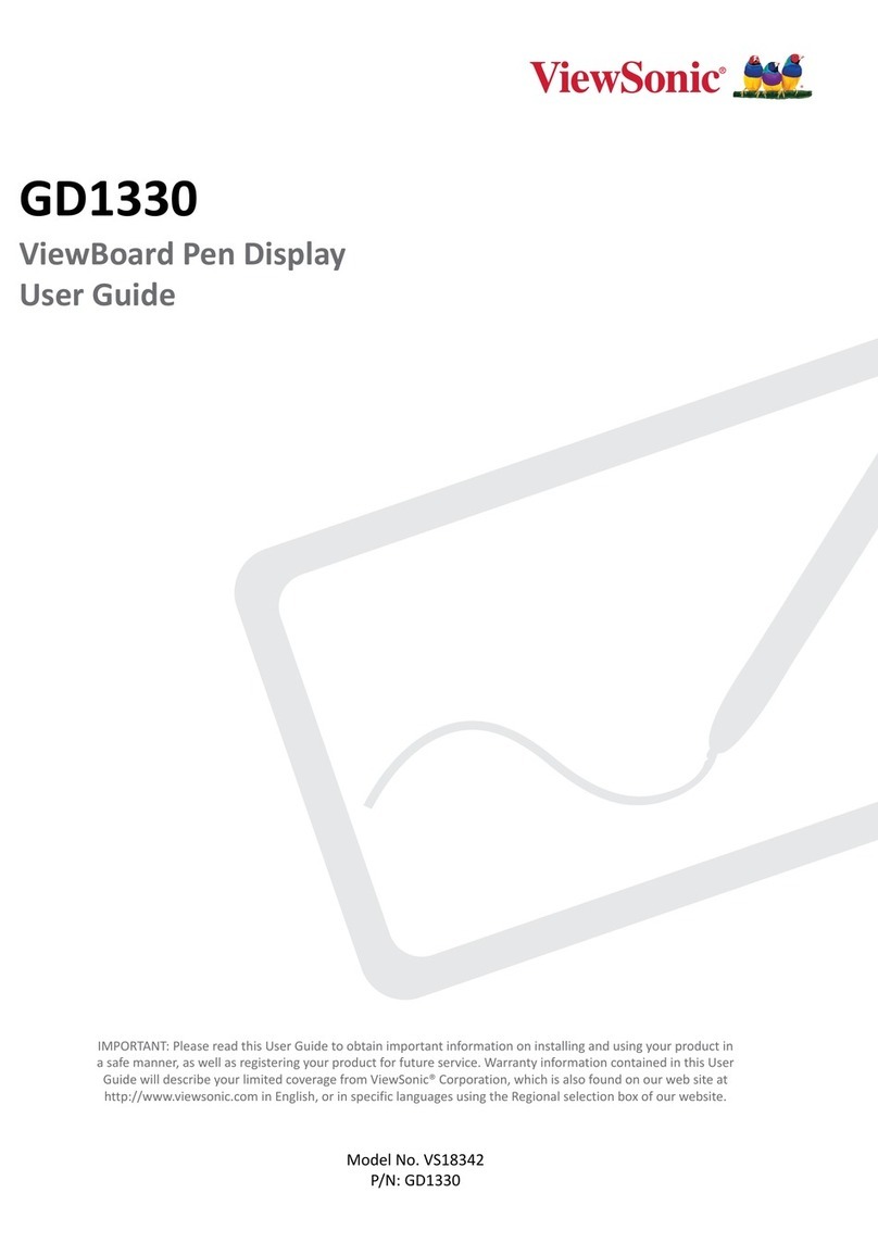 ViewSonic ViewBoard GD1330 User manual