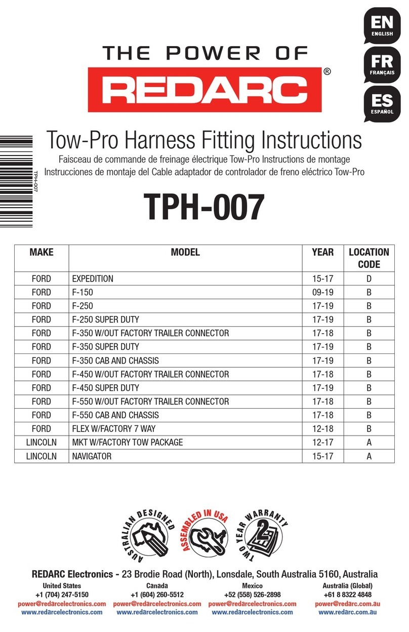 Redarc TPH-007 Fitting instructions
