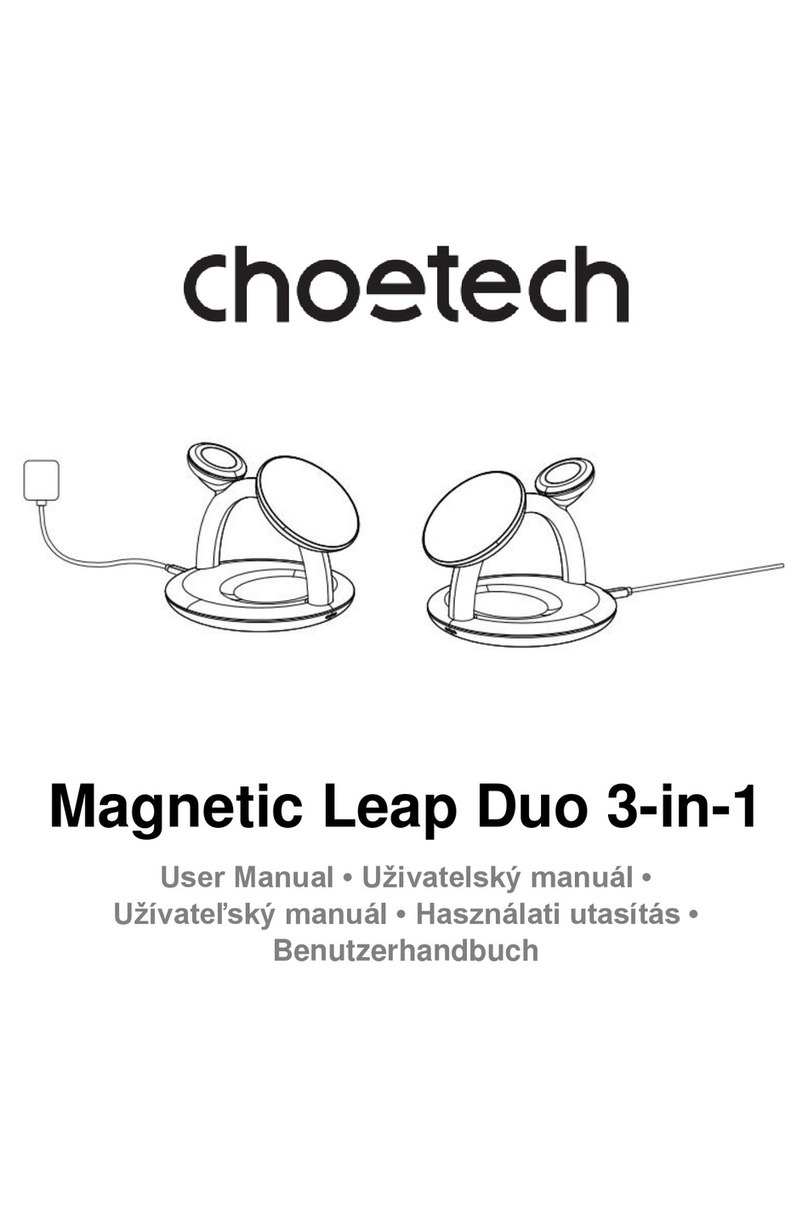 Choetech Magnetic Leap Duo 3-in-1 User manual Choetech Magnetic Leap Duo 3-in-1 User manual