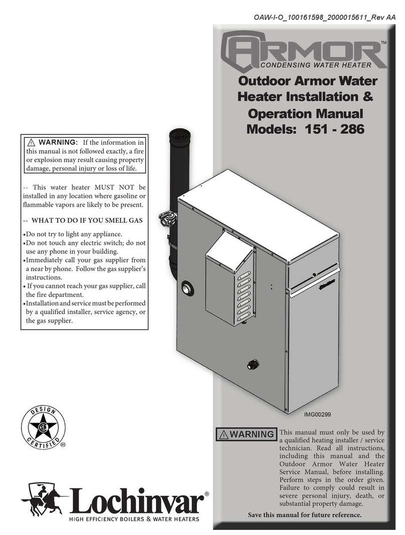 Lochinvar OAN151PM User manual