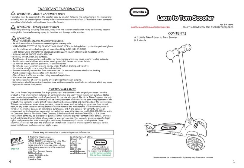 Little Tikes Learn to Turn 640094M instruction manual