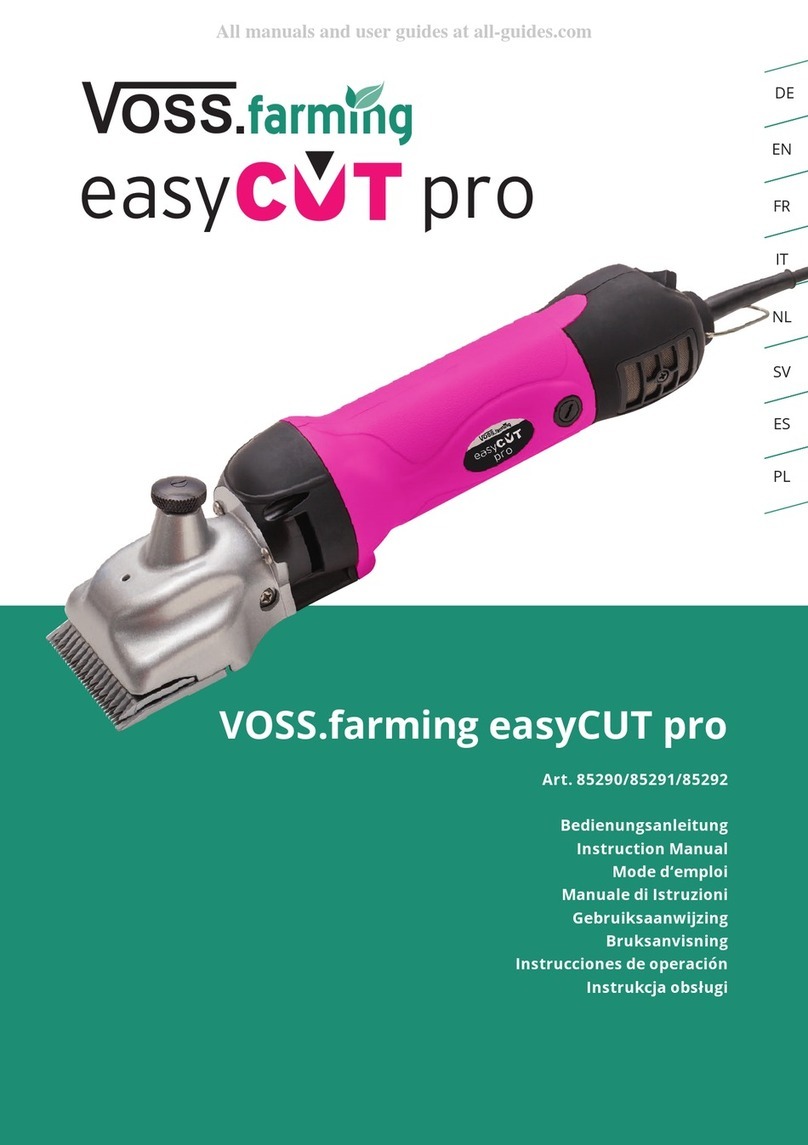 VOSS.farming easyCUT pro 85290 User manual