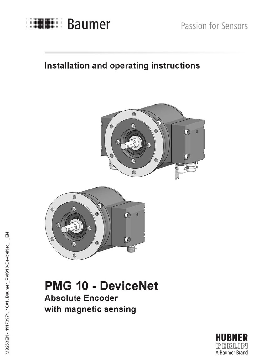 Baumer HUBNER BERLIN DeviceNet PMG 10 User manual