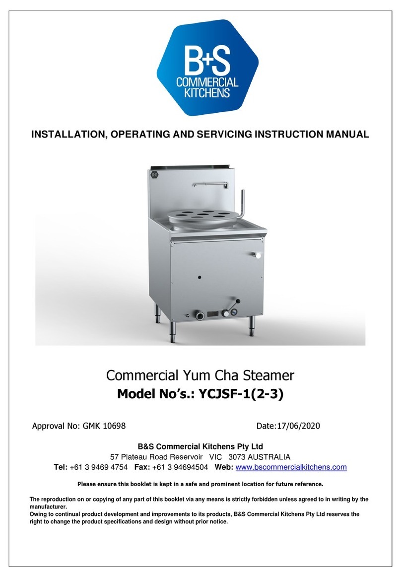 B+S YCJSF-1 Installation, operating and servicing instruction manual