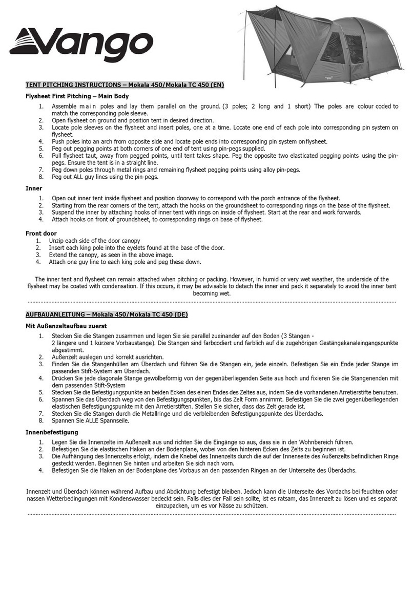 Vango Mokala 450 Configuration guide