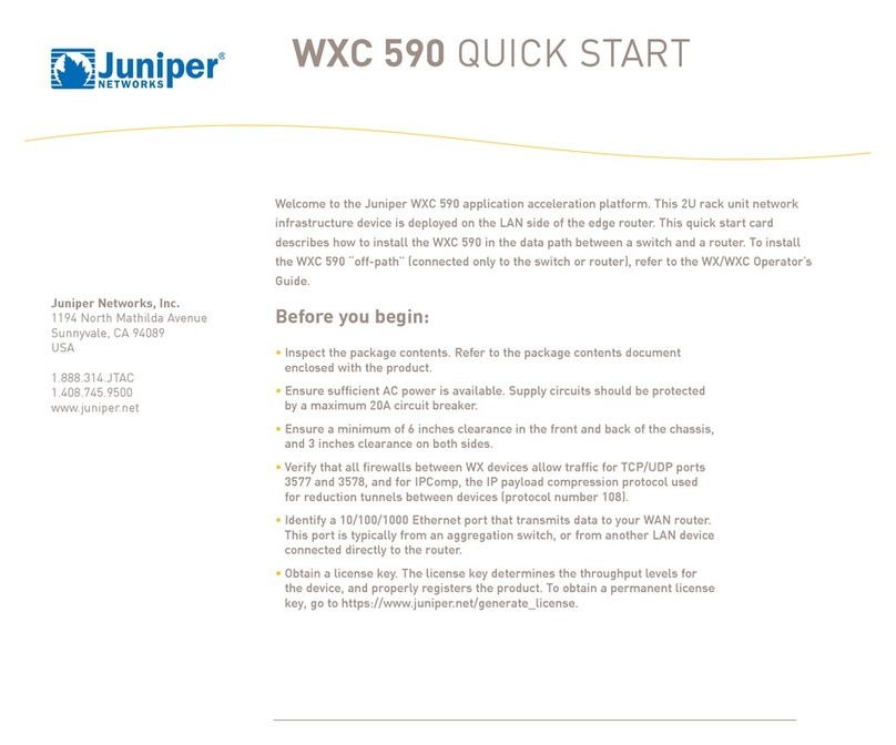 Juniper WXC 590 quick start
