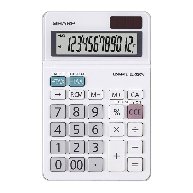Sharp ELSI MATE EL-320W User manual