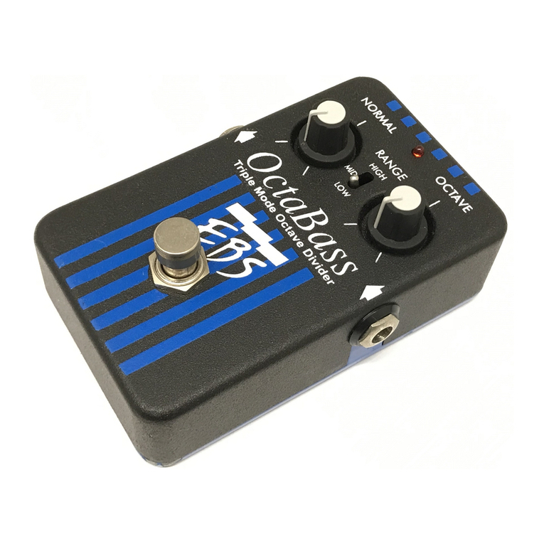 EBS BLACK LABEL OCTABASS User manual