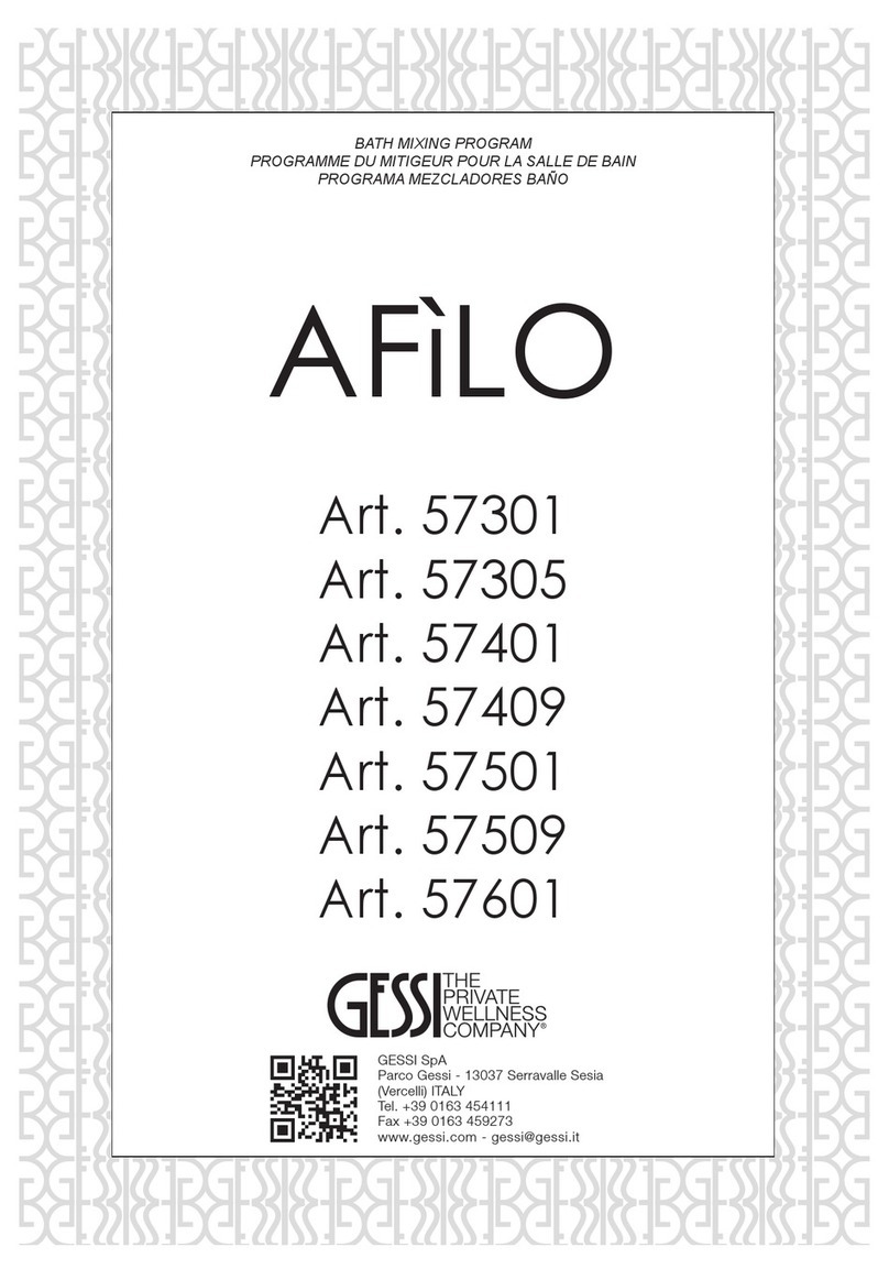 Gessi Afilo 57301 User manual Gessi Afilo 57301 User manual