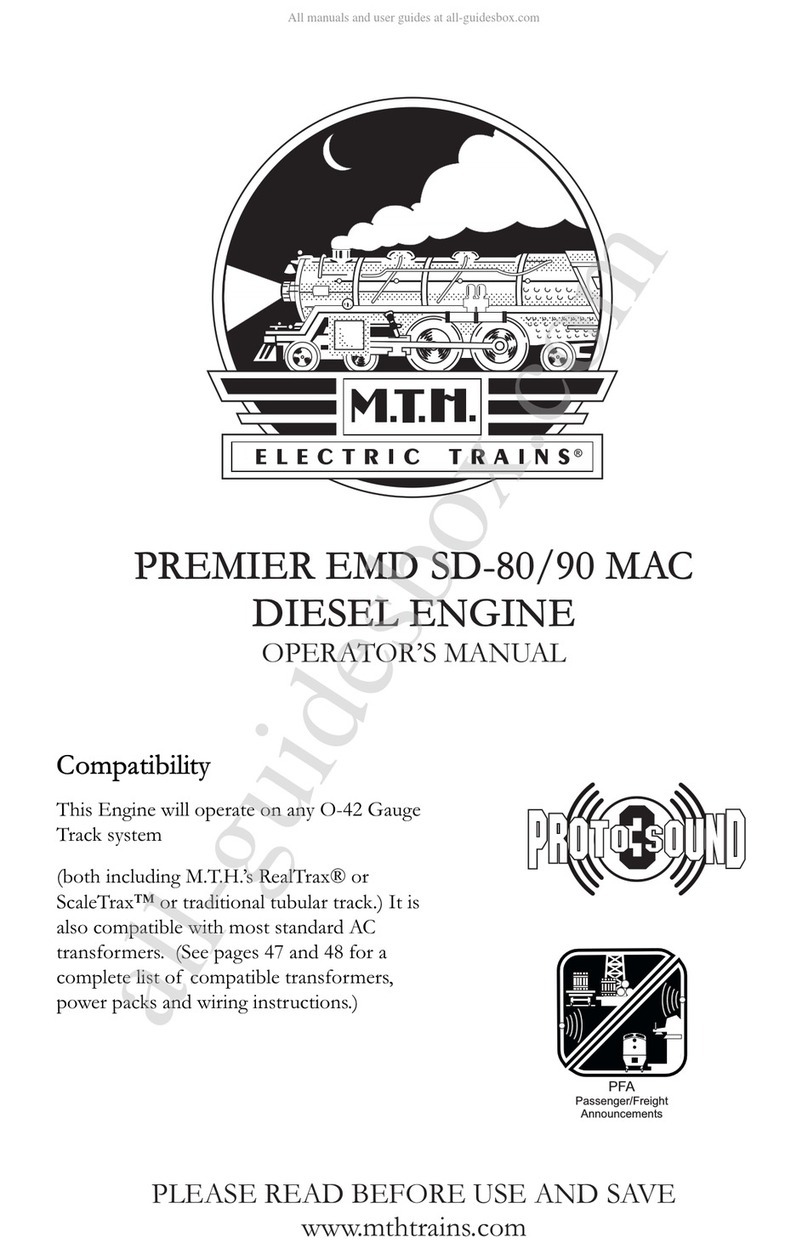 MTHTrains PREMIER EMD SD-80 MAC User manual
