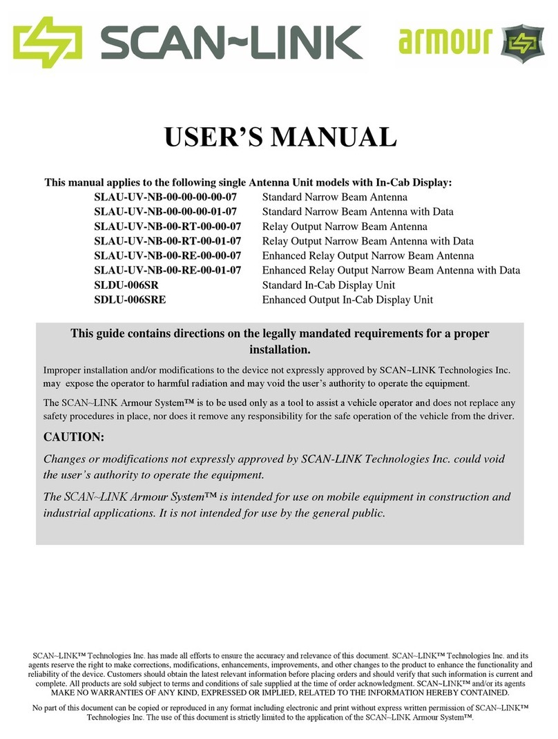SCAN-LINK armour SLAU-UV-NB-00-00-00-00-07 owner's manual