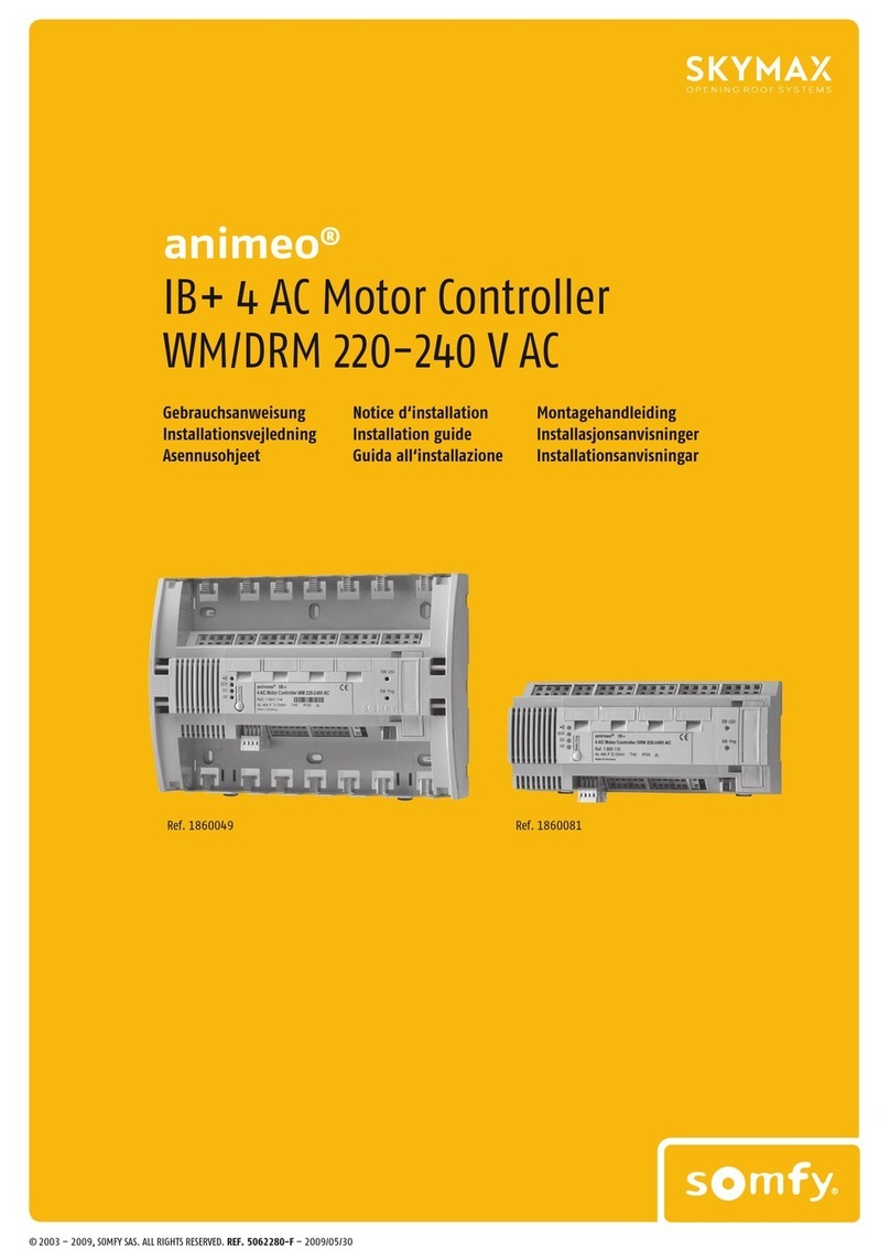 SOMFY SKYMAX animeo WM/DRM 220-240 V AC installation guide SOMFY SKYMAX animeo WM/DRM 220-240 V AC installation guide