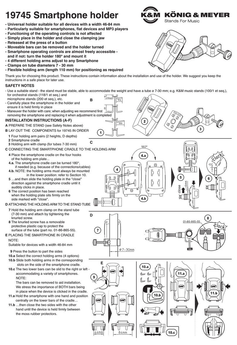 Konig & Meyer 19745 quick start guide