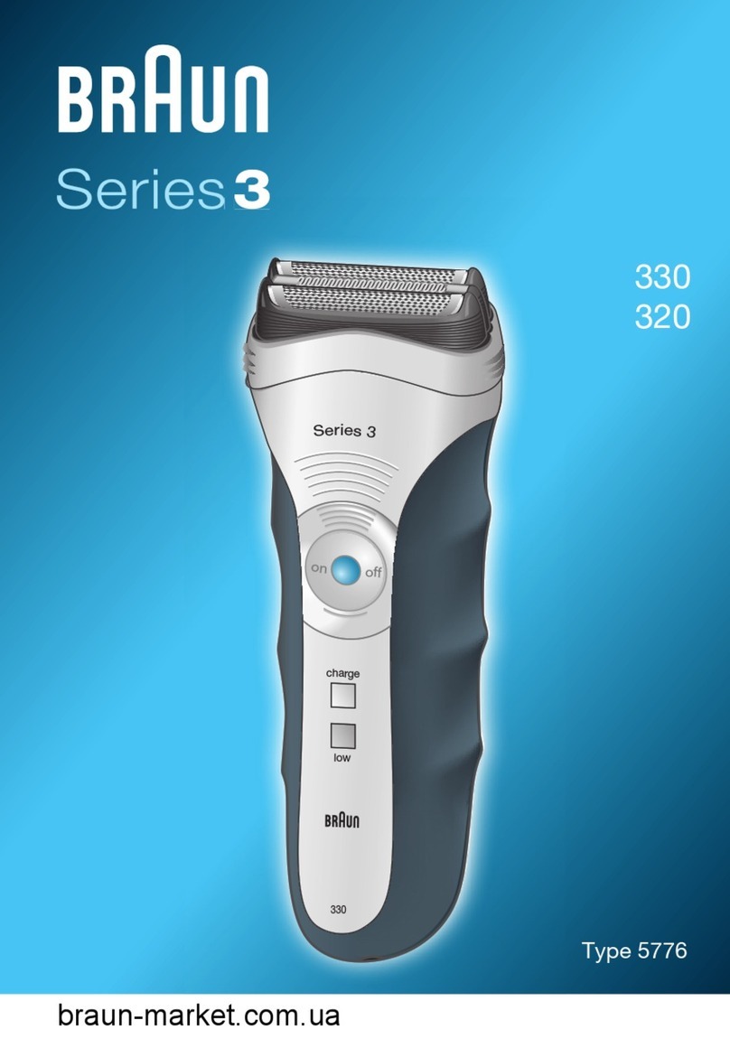 Braun Series 3 User manual