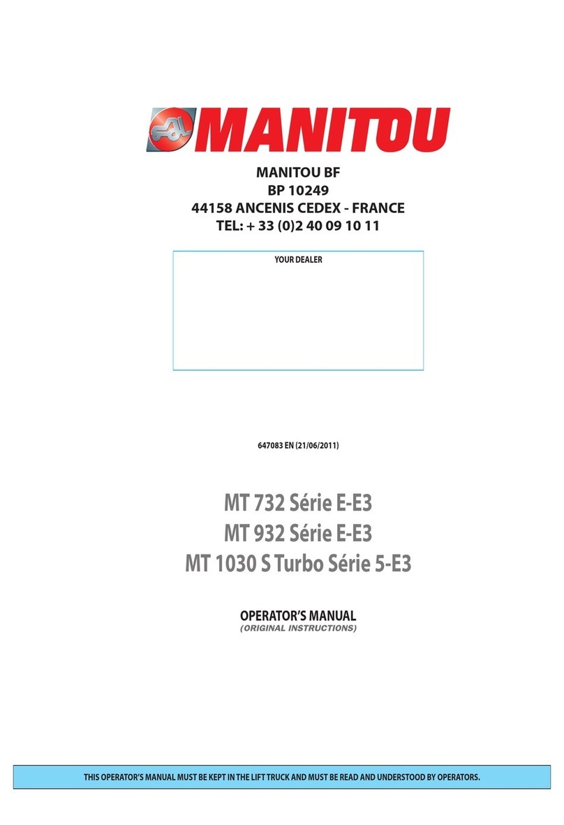 Manitou E-E3 Series User manual