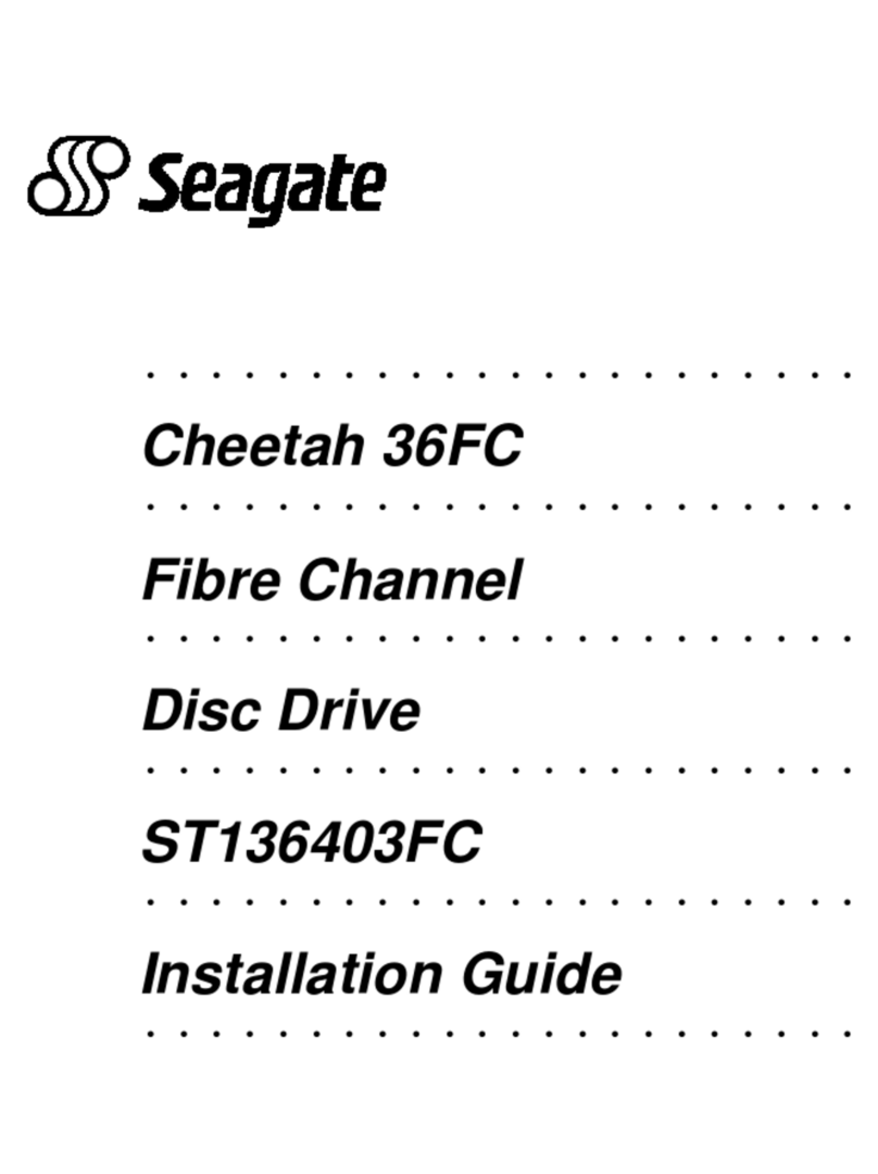 Seagate Cheetah 36FC User manual Seagate Cheetah 36FC User manual