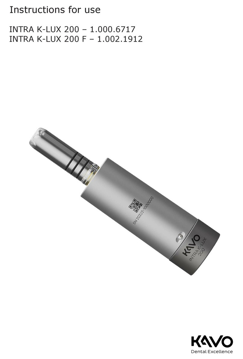 KaVo INTRA K-LUX 200 F User manual