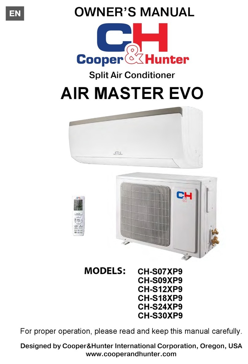 Cooper & Hunter AIR MASTER EVO CH-S07XP9 User manual Cooper & Hunter AIR MASTER EVO CH-S07XP9 User manual