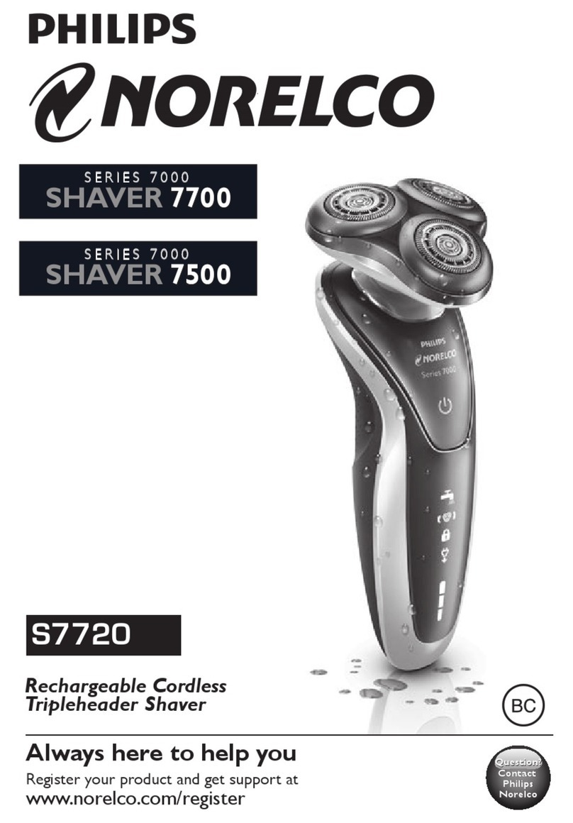 Philips NORELCO 7700 Series User manual