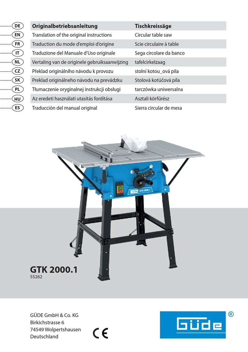 GÜDE GTK 2000.1 Translation of the original instructions