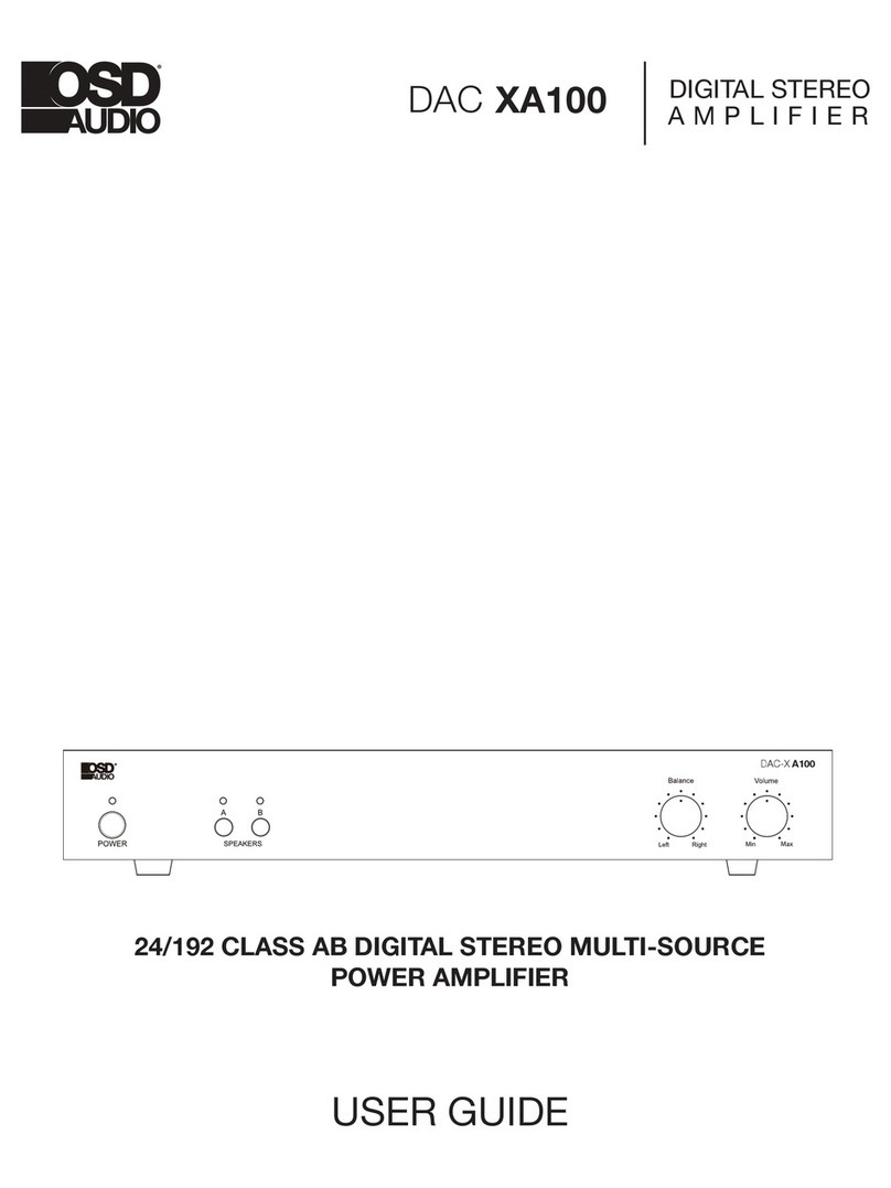 OSD Audio DAC XA100 user guide