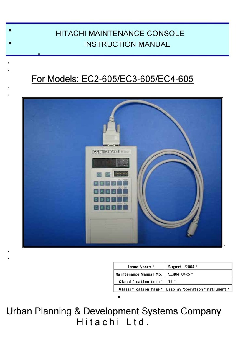 Hitachi EC2-605 User manual