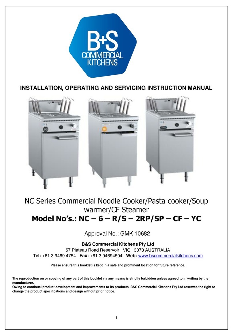 B+S NC Series Installation, operating and servicing instruction manual