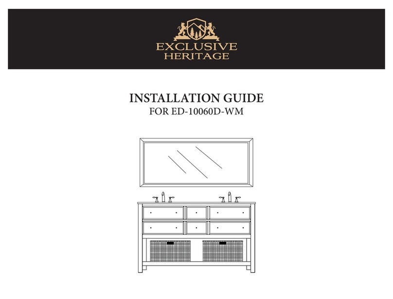 Exclusive Heritage ED-10060D-WM installation guide Exclusive Heritage ED-10060D-WM installation guide