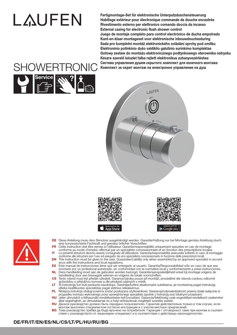 Laufen SHOWERTRONIC HF707031100000 User manual