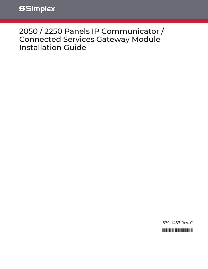 Simplex 2050 installation guide