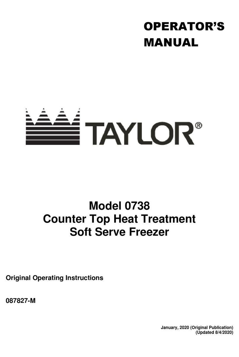 Taylor 0738 Operator's manual