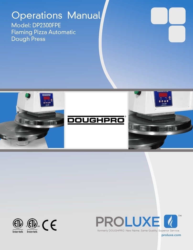 Proluxe DOUGHPRO DP2300FPE Operation manual