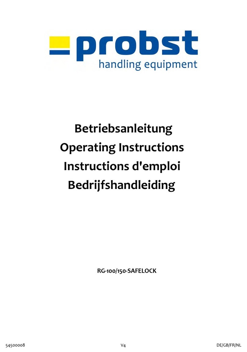 probst RG-100-SAFELOCK User manual