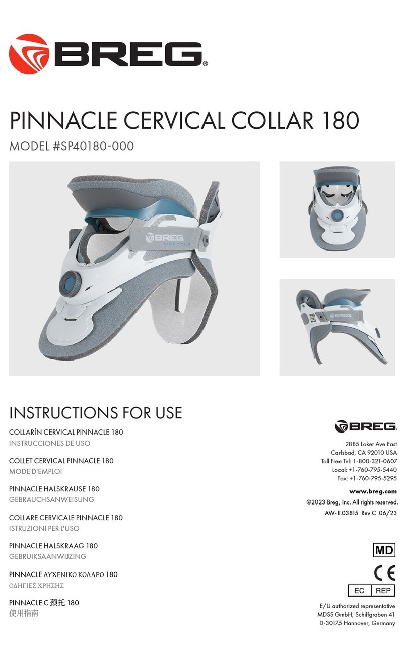 Breg SP40180-000 User manual Breg SP40180-000 User manual