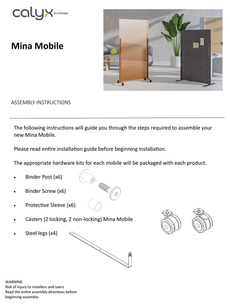 Claridge calyx Mina Mobile Assembly instructions