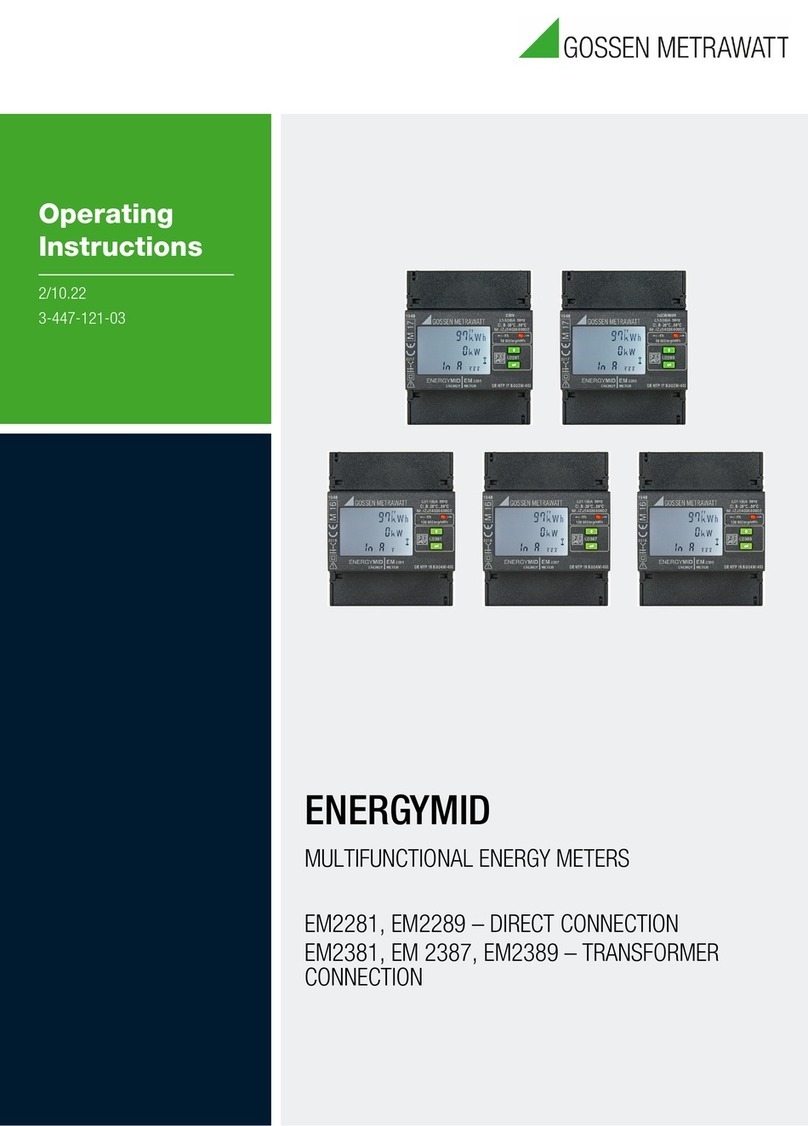 Gossen MetraWatt ENERGYMID EM2281 User manual