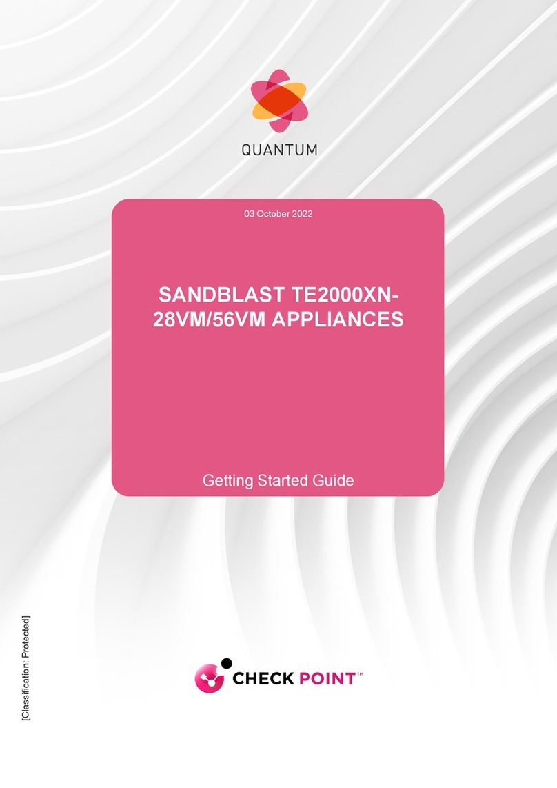 Checkpoint SandBlast TE2000XN-28VM User manual