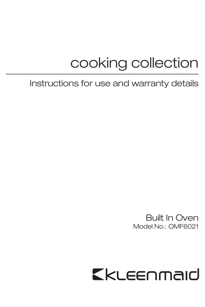 Kleenmaid OMF6021 Instructions for use and warranty details